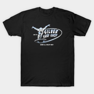 Silver Surf Shop (Black Print) T-Shirt